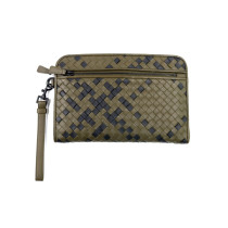 Bottega Veneta Pochette Olivgrünes Leder