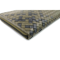 Bottega Veneta Pochette Olivgrünes Leder