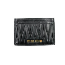 Miu Miu Porte-cartes Cuir Noir