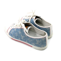 Louis Vuitton Sneakers Blue and White Denim Canvas