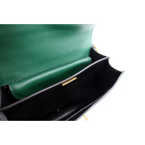 Prada Chaier Green and Black Leather