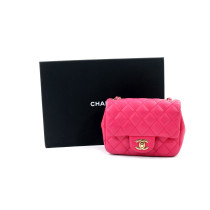 Chanel Square Mini Rose Leder