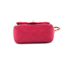 샤넬 스퀘어 미니 핑크 가죽