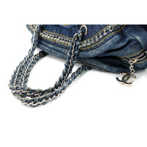 Chanel Bowling Denim Blu
