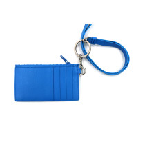 Balenciaga Kartenetui Blaues Leder