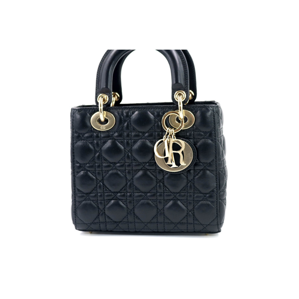 Dior Lady 5 Schwarzes Leder