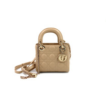 Dior Lady 3 Beige Leder