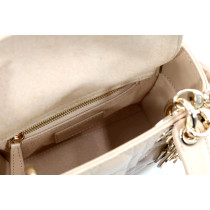 Dior Lady 3 Beige Leder