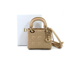Dior Lady 3 Beige Leder