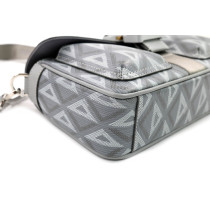 Dior Flap Grey Fabric