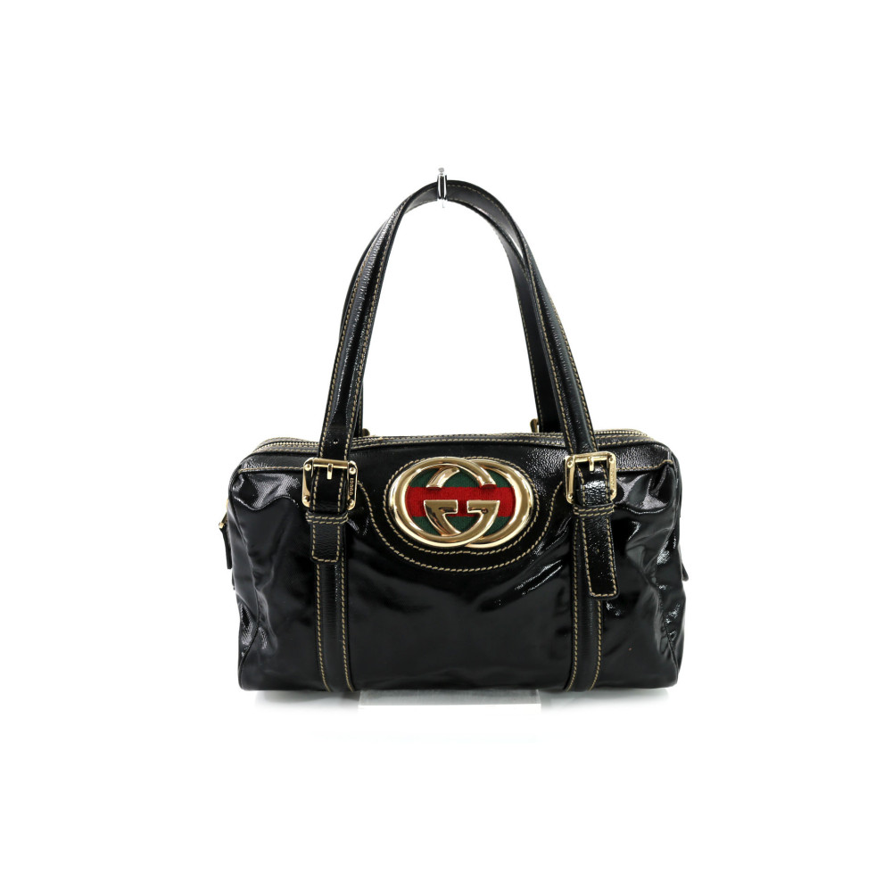 Gucci Bauletto Dialux Britt Vernis Nera