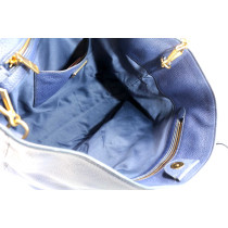 Miu Miu Shopping Leder Blau