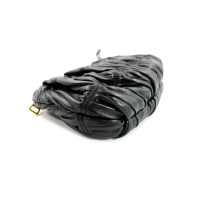 Prada Pochette Gauffrè Schwarzes Leder