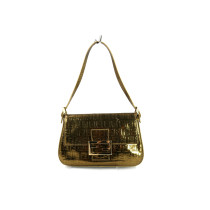 Fendi Mama Baguette Mini Leder Gold