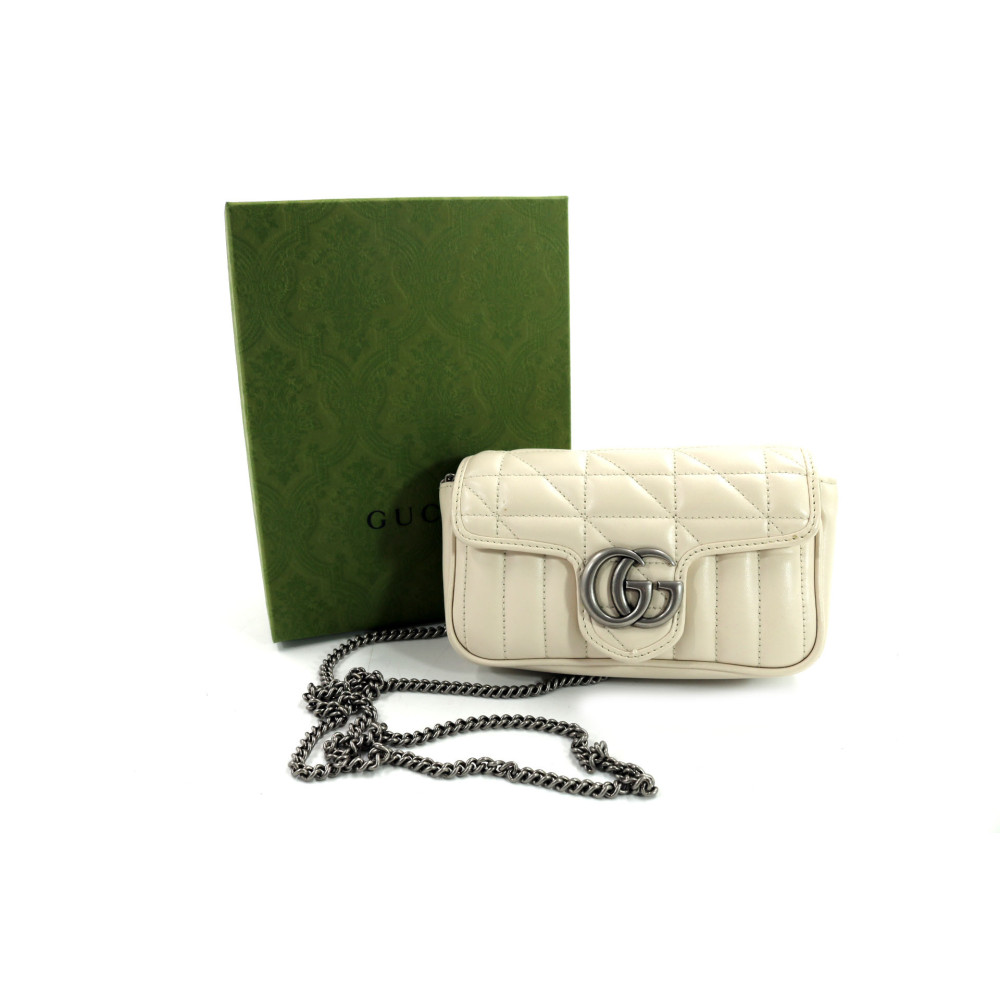 Gucci Marmont White Leather