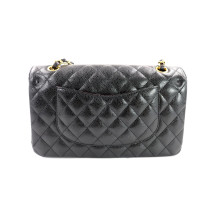 Chanel Classic 11.12 Schwarzes Kaviarleder