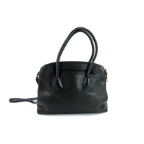 Prada Shopping Leder Schwarz