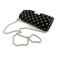 Valentino Spike Pochette Pelle Nera