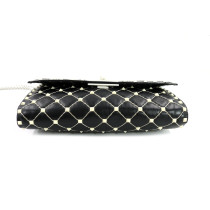 Valentino Spike Tasche Schwarzes Leder