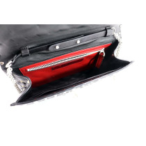 Valentino Spike Black Leather Clutch