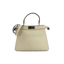 Fendi Peekaboo Selleria Leder Creme
