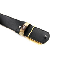 Gucci Cintura Reversibile GG Supreme Beige e Pelle Nera