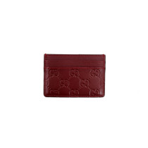 Gucci Bordeaux Leather Card Holder