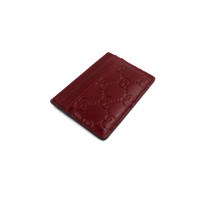 Gucci Kartenetui Bordeaux Leder