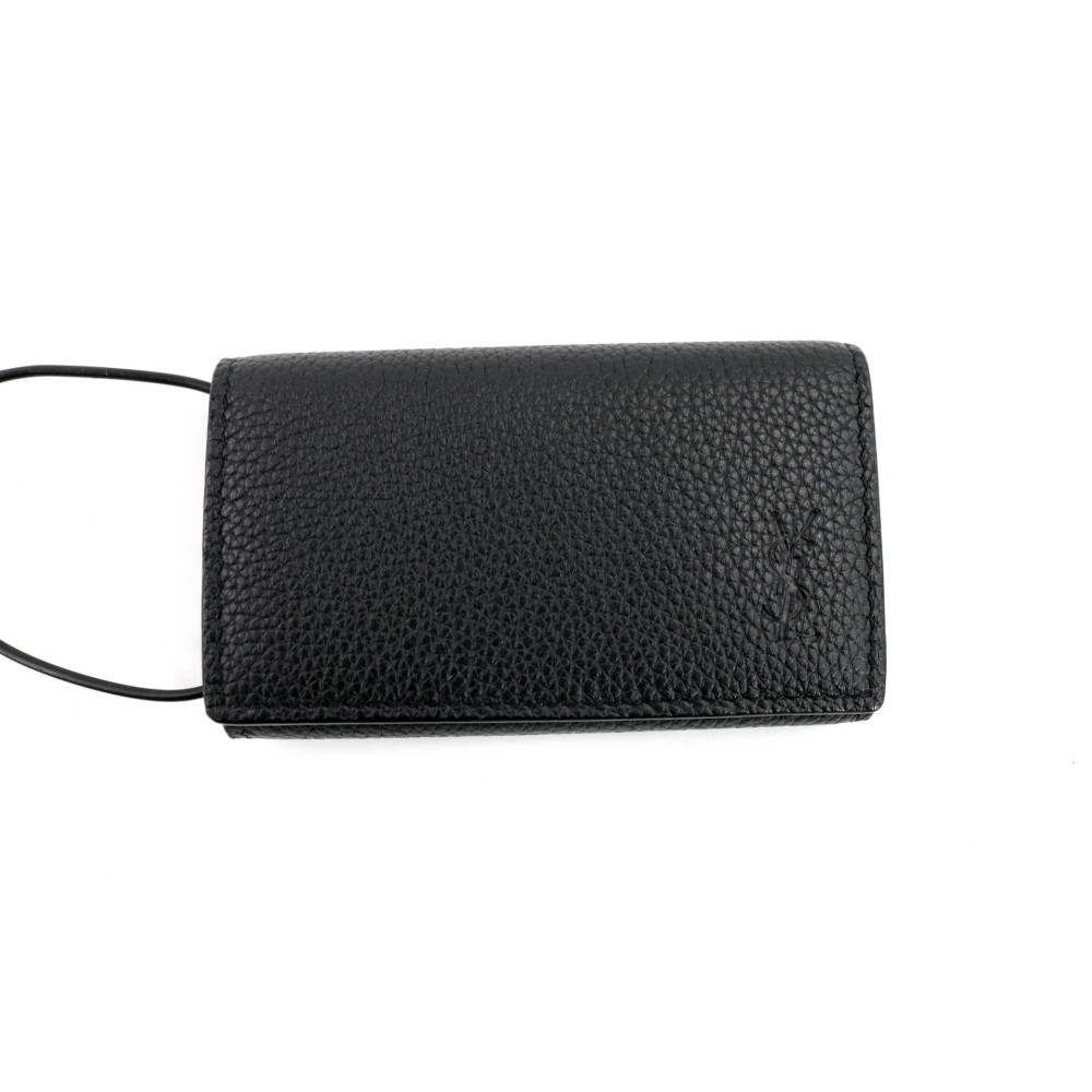 Saint Laurent Portachiavi Pelle Nera