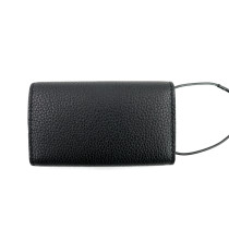 Saint Laurent Porte-clés en Cuir Noir