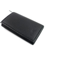 Saint Laurent Black Leather Keychain