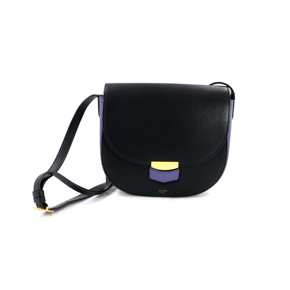 Celine Trotteur Cuir Noir