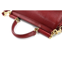 Dolce & Gabbana Sicily Red Leather