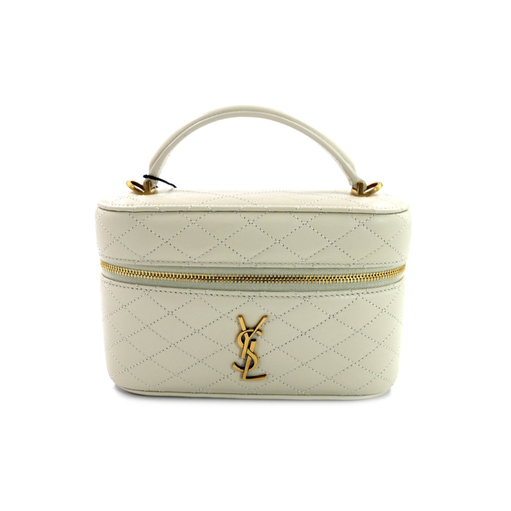 Saint Laurent Vanity Elfenbeinfarbenes Leder