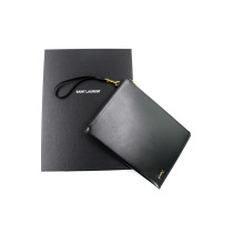Saint Laurent Cassandre Zip Up Pelle Nera