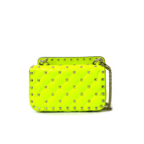 Valentino Rockstud Leder Fluoreszierend Gelb