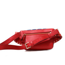 Valentino Rockstud Denim Blue Waist Bag