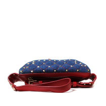 Valentino Rockstud Sac Banane Denim Bleu