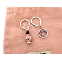 Boucles d'Oreilles Miu Miu Métal et Émail Multicolore