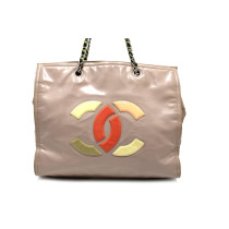 Chanel Shopping Leather and Vernis Powder