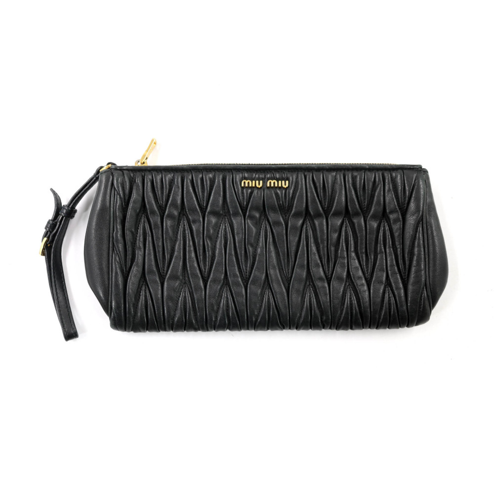 Miu Miu Pochette Pelle Nera