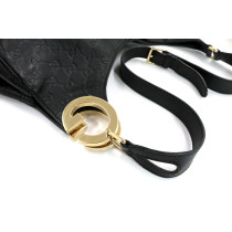 Gucci Charlotte Black Leather