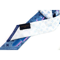 Louis Vuitton Seidenband Blau