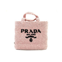 Sac Prada Cabas Raphia Rose