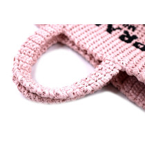Prada Pink Raffia Tote Bag