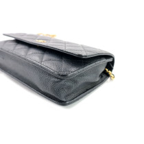 Chanel Wallet On Chain Schwarzes Caviar-Leder