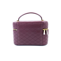 Saint Laurent Gaby Large Vanity Bag in Lambskin Rouge Cabernet