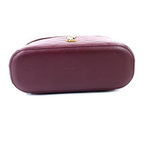 Saint Laurent Gaby Large Vanity Bag in Lambskin Rouge Cabernet
