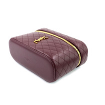 Saint Laurent Gaby Vanity Grande en Cuir d'Agneau Rouge Cabernet