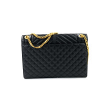 생로랑 Sac Satch L 블랙 가죽